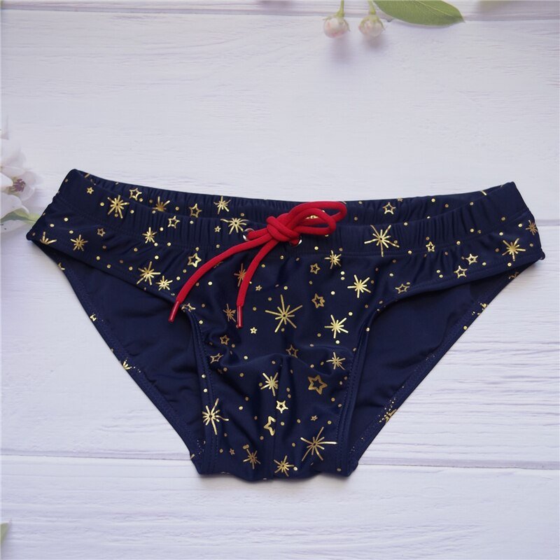 ORVLS Gold Stars Swim Briefs | dmunderwear detail image 4