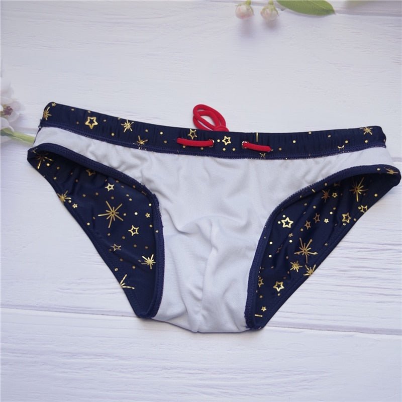 ORVLS Gold Stars Swim Briefs | dmunderwear detail image 6