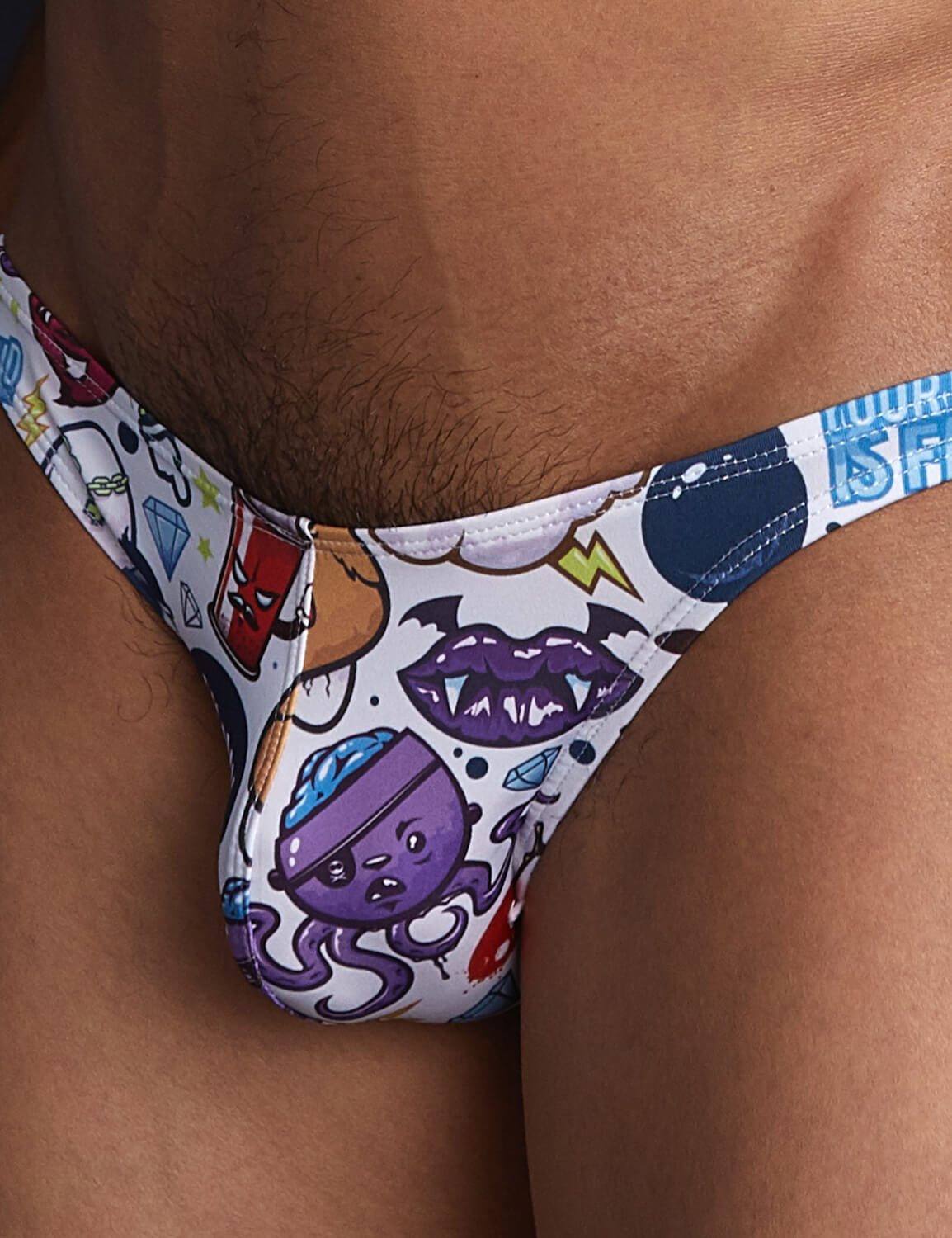 Graffiti Bikini Brief 220102 | dmunderwear detail image 7