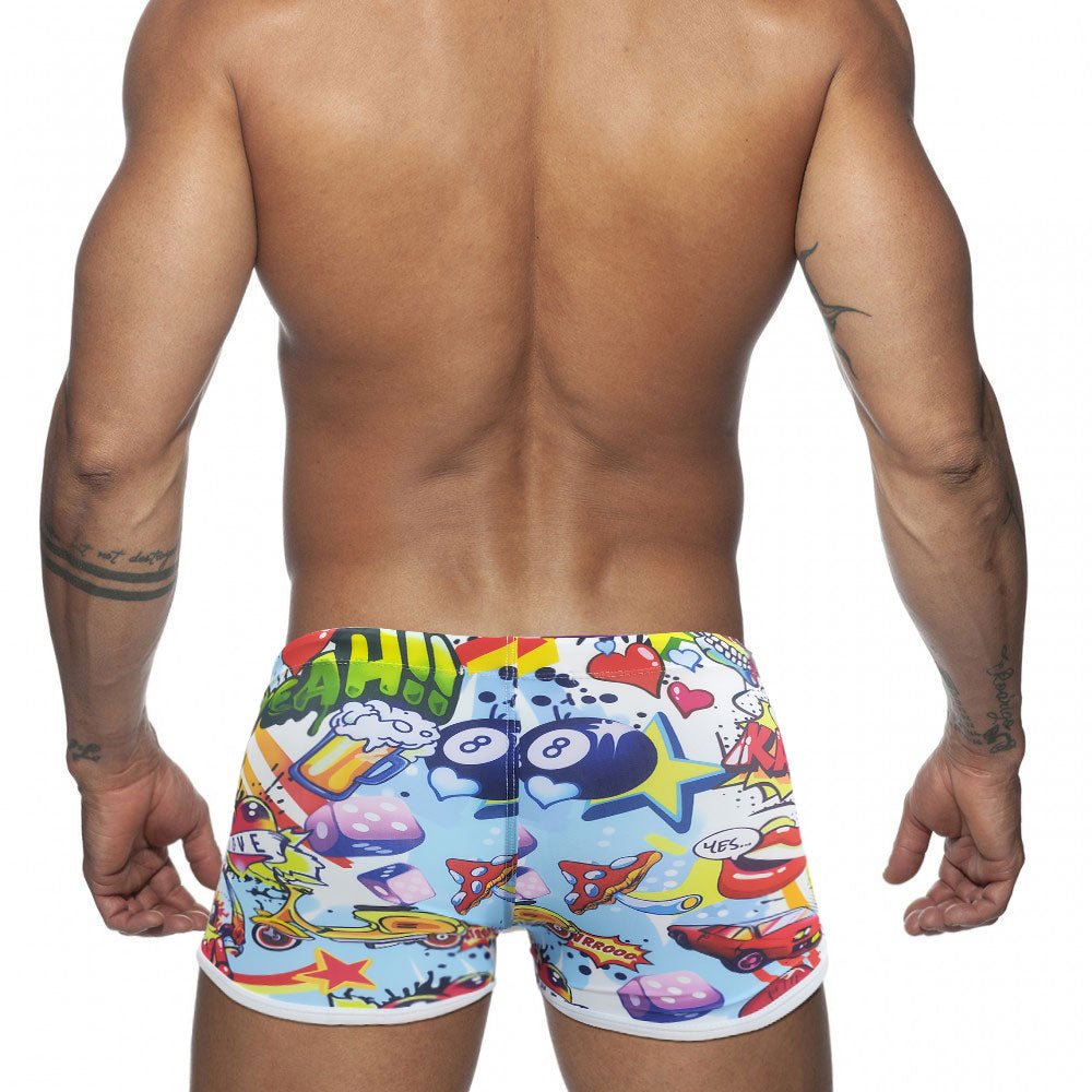 ORVLS Graffiti Explosion Swim Trunks | dmunderwear detail image 2