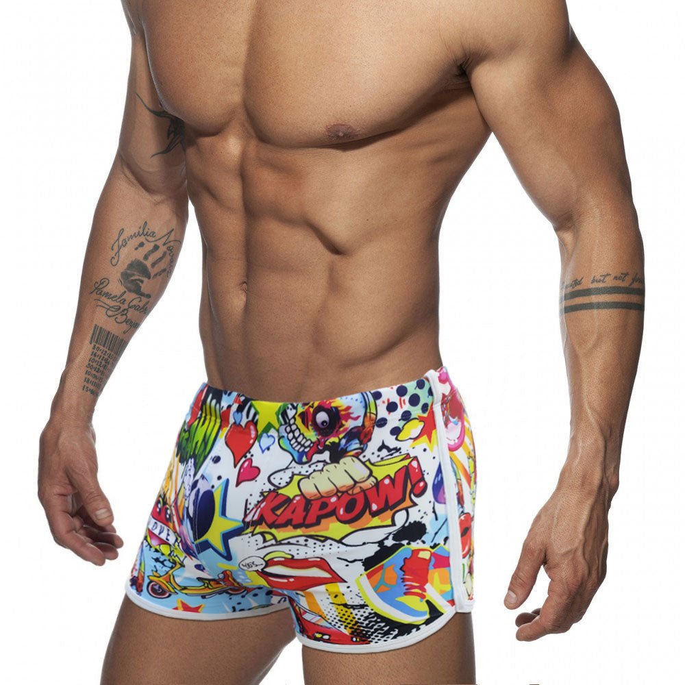 ORVLS Graffiti Explosion Swim Trunks | dmunderwear detail image 3
