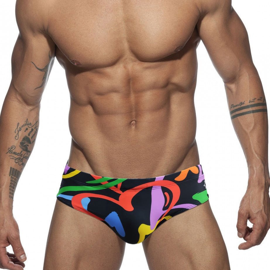 ORVLS Graffiti Hearts Swim Briefs | dmunderwear