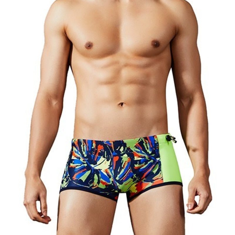 ORVLS Graffiti Stripe Swim Trunks | dmunderwear