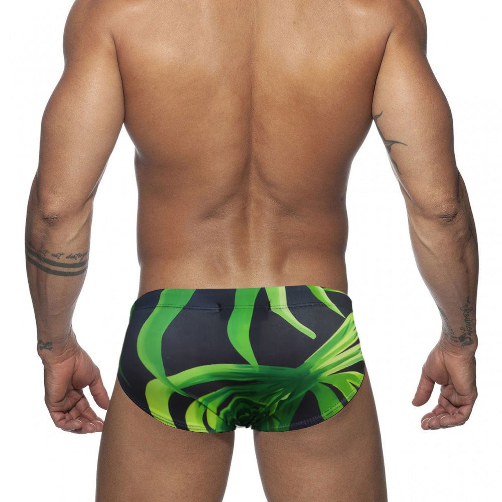 ORVLS Green Bamboo Swim Briefs | dmunderwear detail image 2
