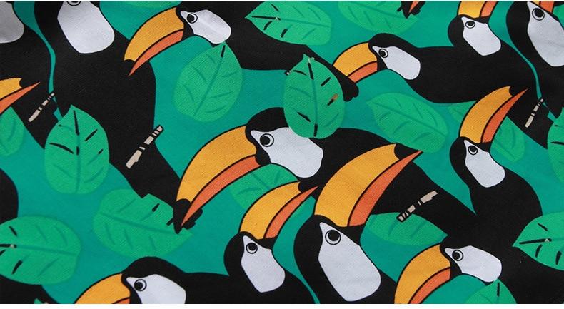 Green Toucan Graphic Boxers | dmunderwear detail image 10