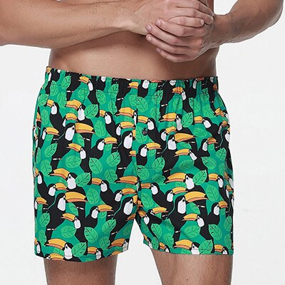 Green Toucan Graphic Boxers | dmunderwear detail image 13