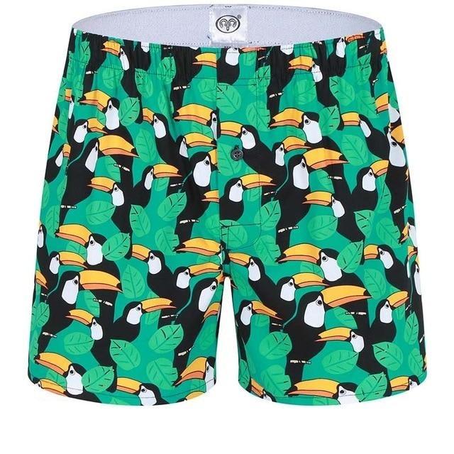 Green Toucan Graphic Boxers | dmunderwear detail image 2