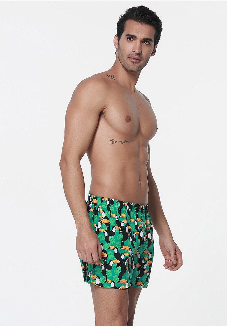 Green Toucan Graphic Boxers | dmunderwear detail image 5