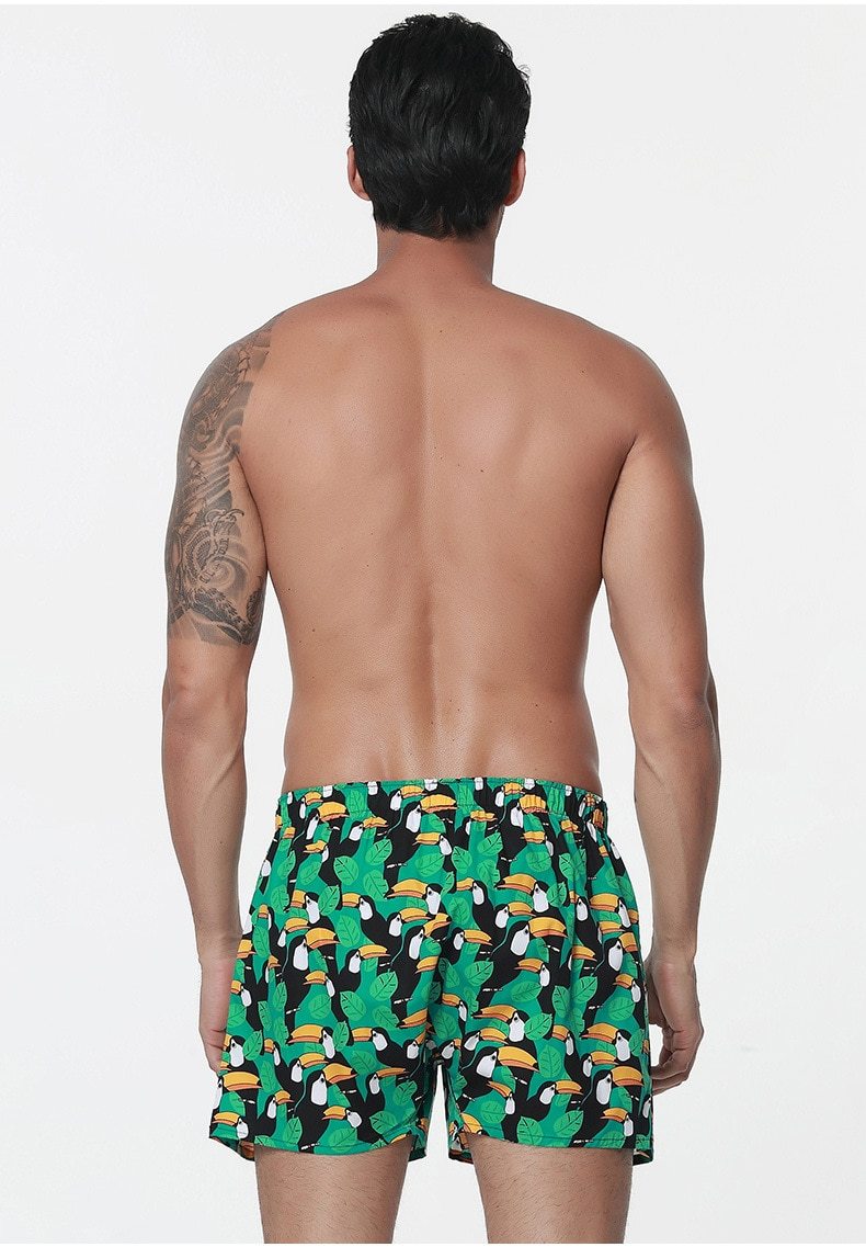 Green Toucan Graphic Boxers | dmunderwear detail image 6