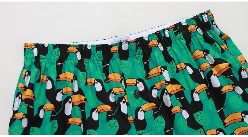 Green Toucan Graphic Boxers | dmunderwear detail image 7