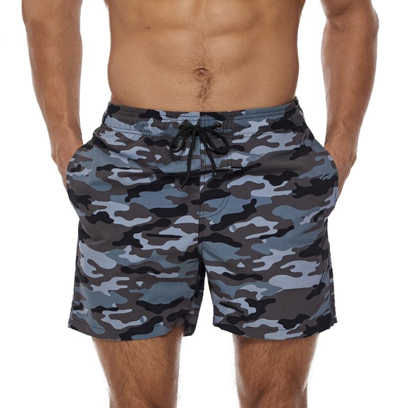 ORVLS Grey Camo Board Shorts | dmunderwear detail image 3