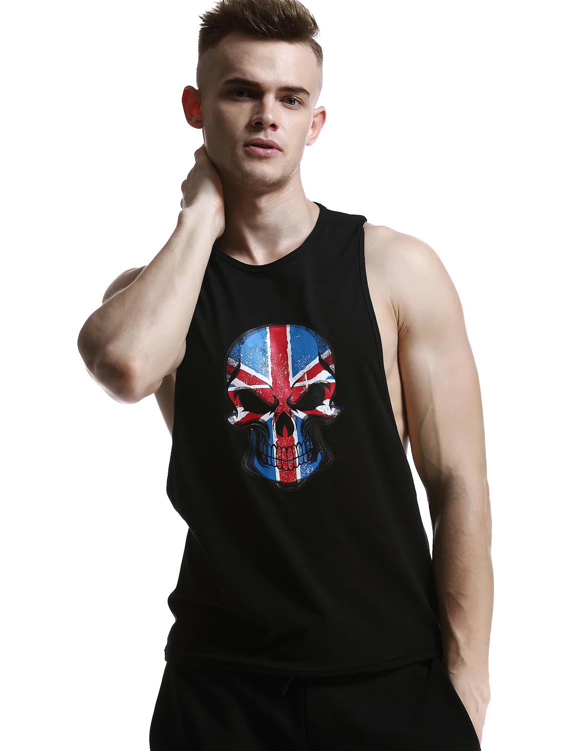 Gym Cotton Fitness Tank Top 60702 | dmunderwear detail image 4