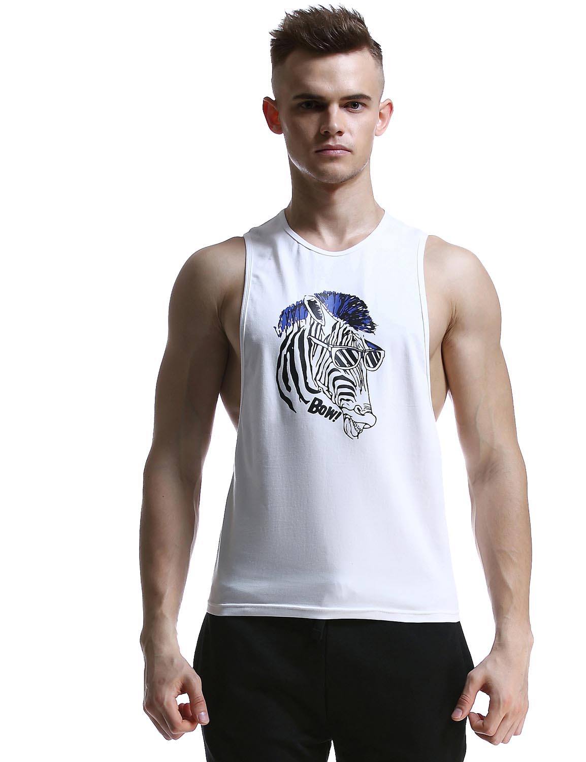 Gym Cotton Fitness Tank Top 60702 | dmunderwear detail image 6