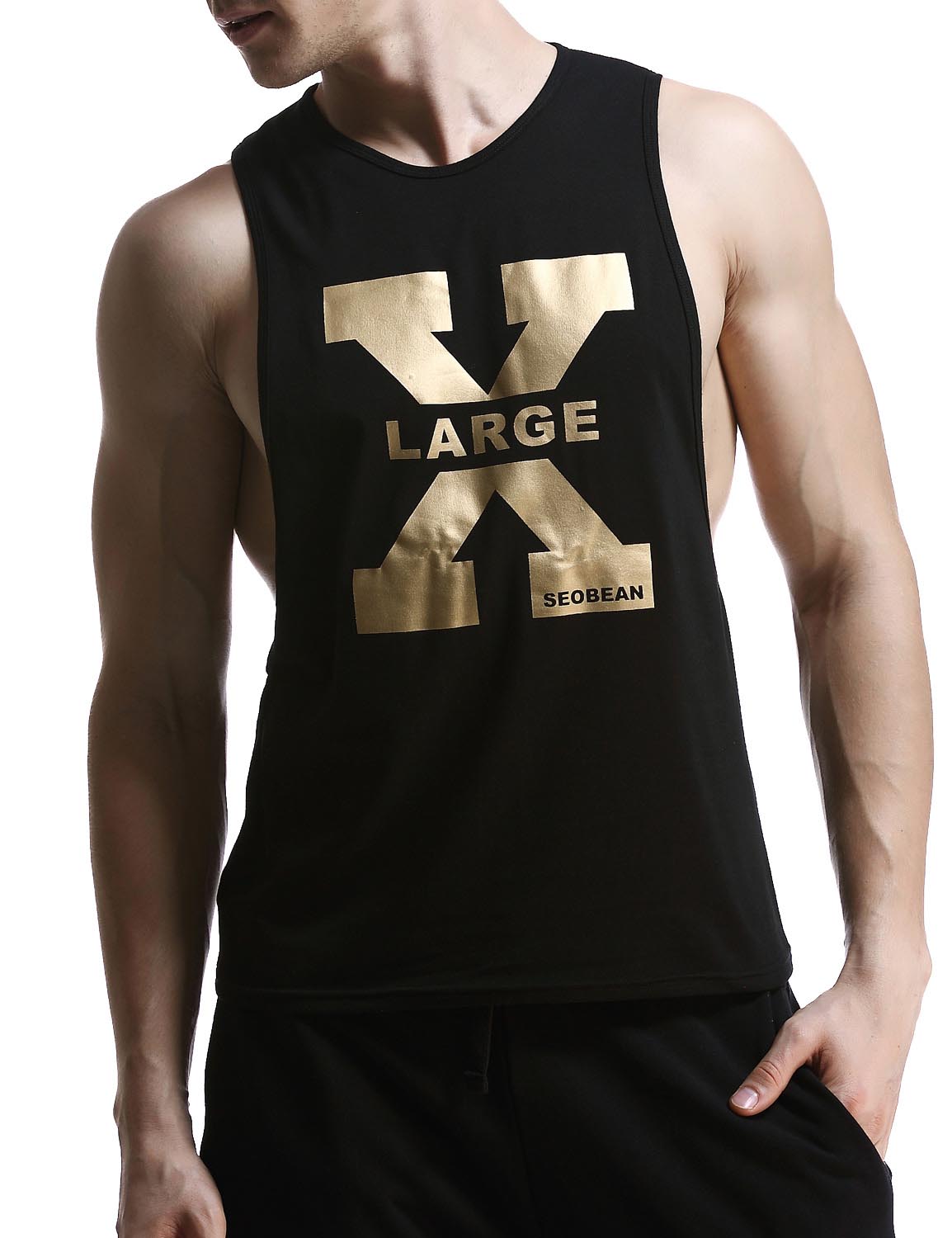 Gym Cotton Fitness Tank Top 60703 | dmunderwear detail image 3