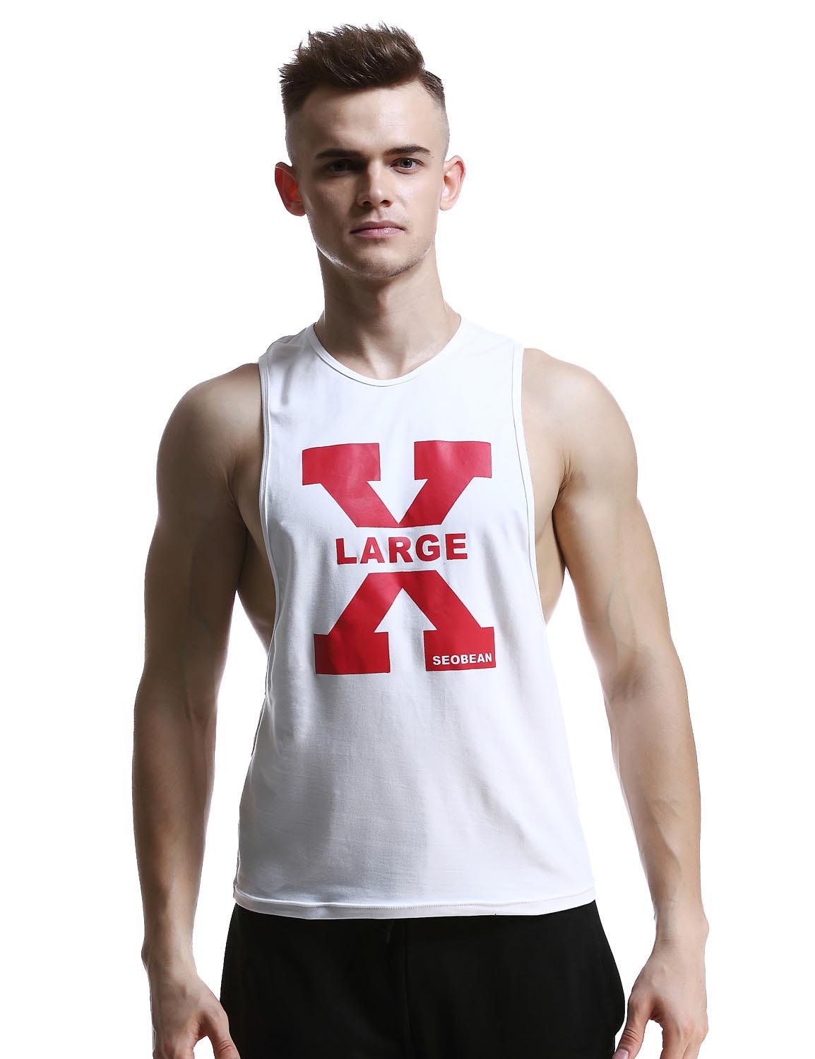 Gym Cotton Fitness Tank Top 60703 | dmunderwear detail image 4