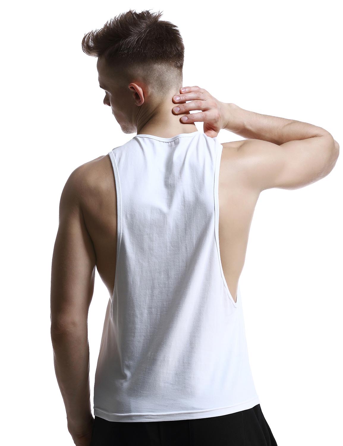 Gym Cotton Fitness Tank Top 60703 | dmunderwear detail image 5