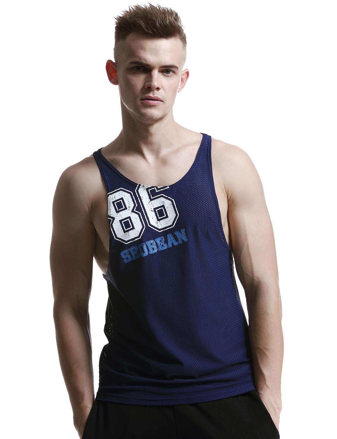 Gym Mesh Tank Tops Fitness Sleeveless Shirts 60701 | dmunderwear