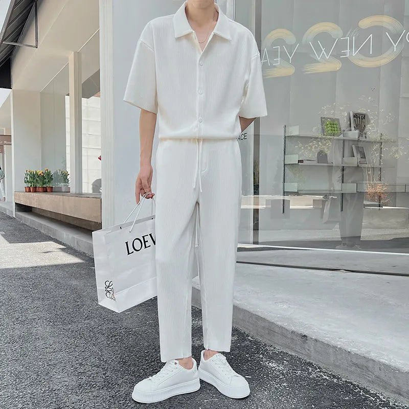 Harajuku Ribbed Summer Suit | dmunderwear