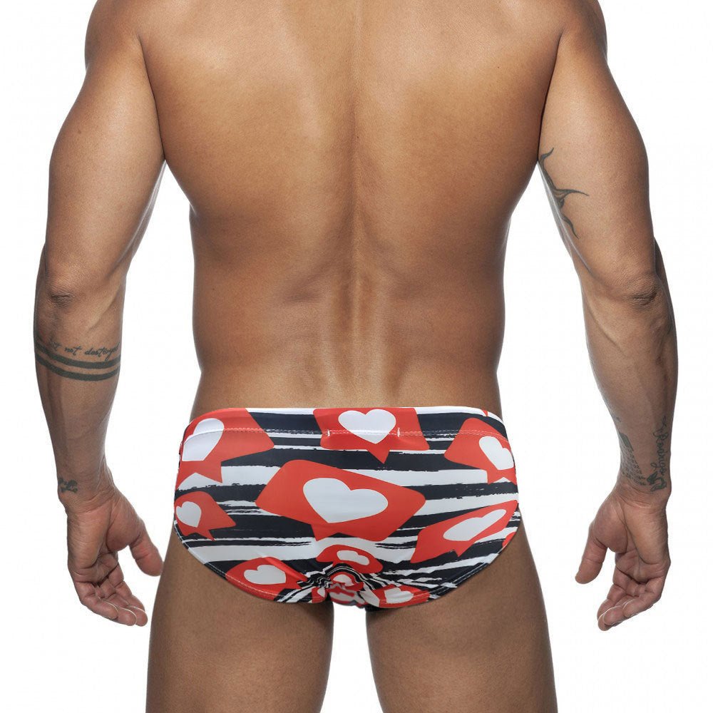 ORVLS Hearts Swim Briefs | dmunderwear detail image 2