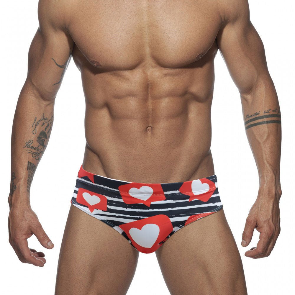 ORVLS Hearts Swim Briefs | dmunderwear detail image 3