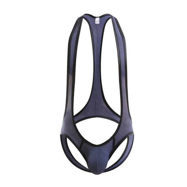 High Hip Mesh Jockstrap Singlet | dmunderwear detail image 11