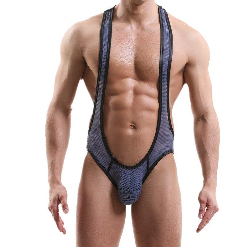 High Hip Mesh Jockstrap Singlet | dmunderwear detail image 8