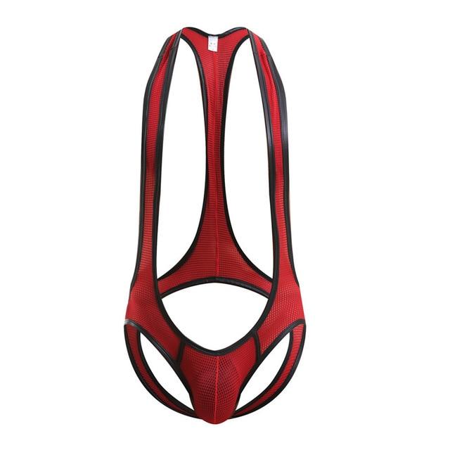 ORVLS High Hip Mesh Jockstrap Singlet | dmunderwear detail image 13