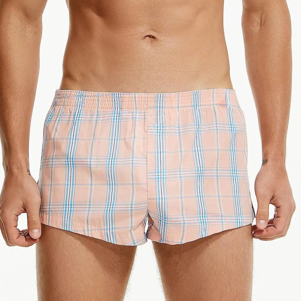 High Cut Plaid Boxers | dmunderwear detail image 11