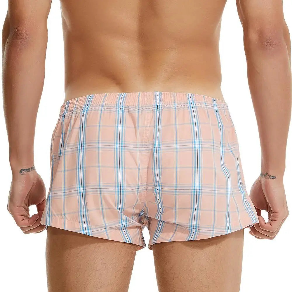High Cut Plaid Boxers | dmunderwear detail image 12