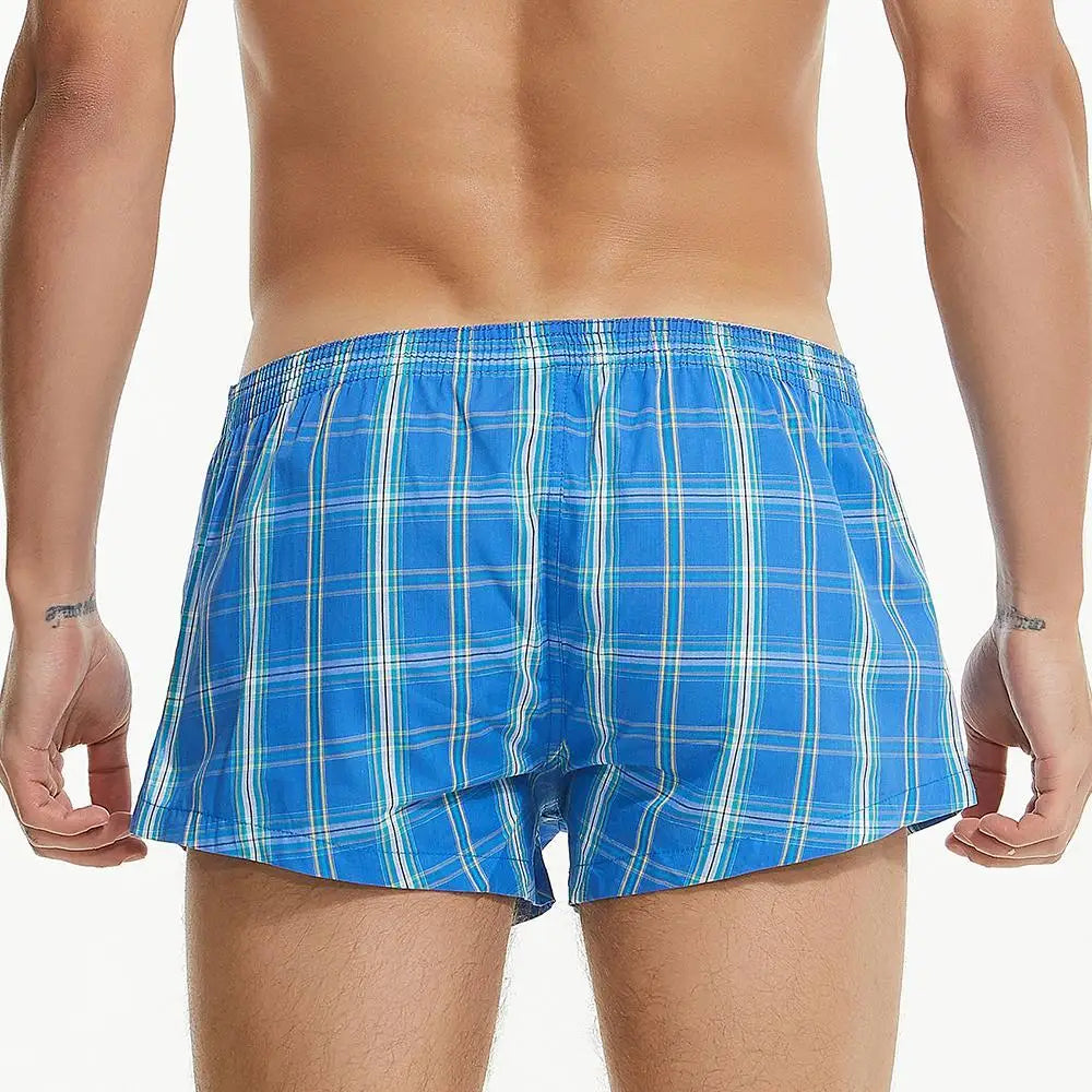 High Cut Plaid Boxers | dmunderwear detail image 3