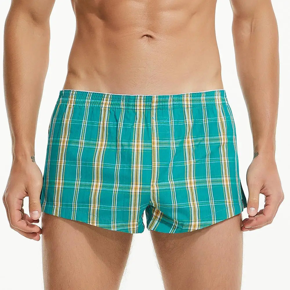 High Cut Plaid Boxers | dmunderwear detail image 5