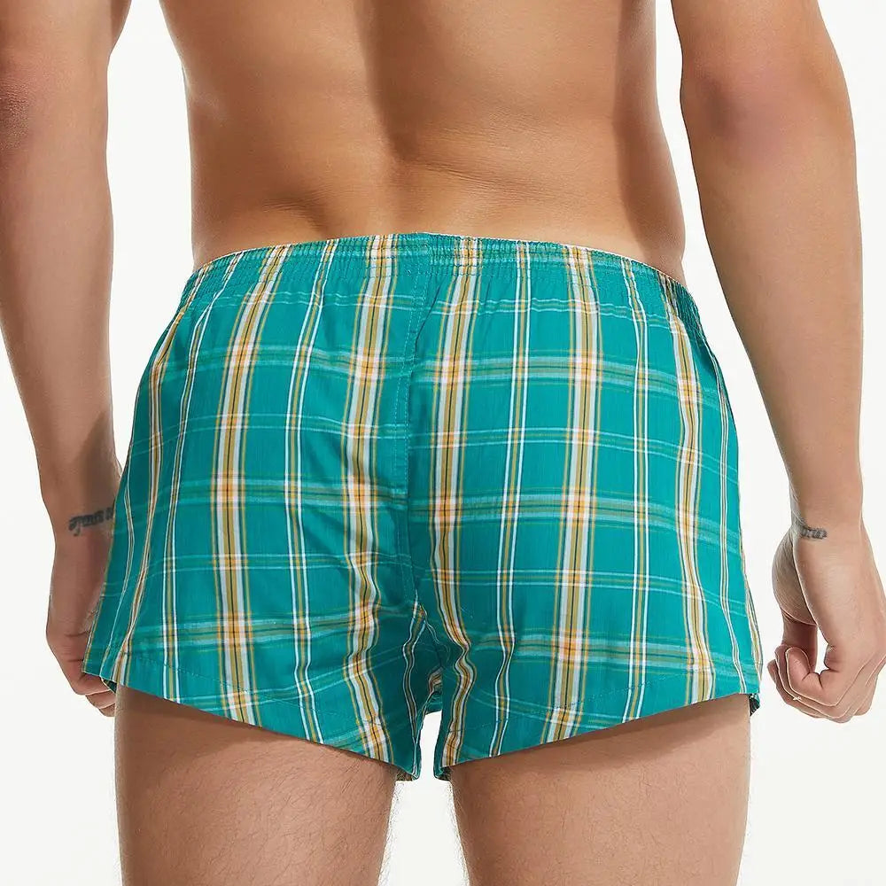 High Cut Plaid Boxers | dmunderwear detail image 6