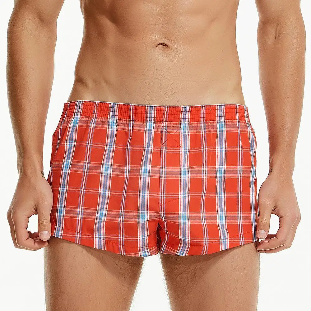 High Cut Plaid Boxers | dmunderwear detail image 8