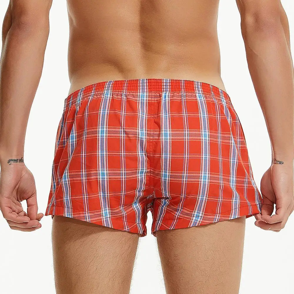 High Cut Plaid Boxers | dmunderwear detail image 9