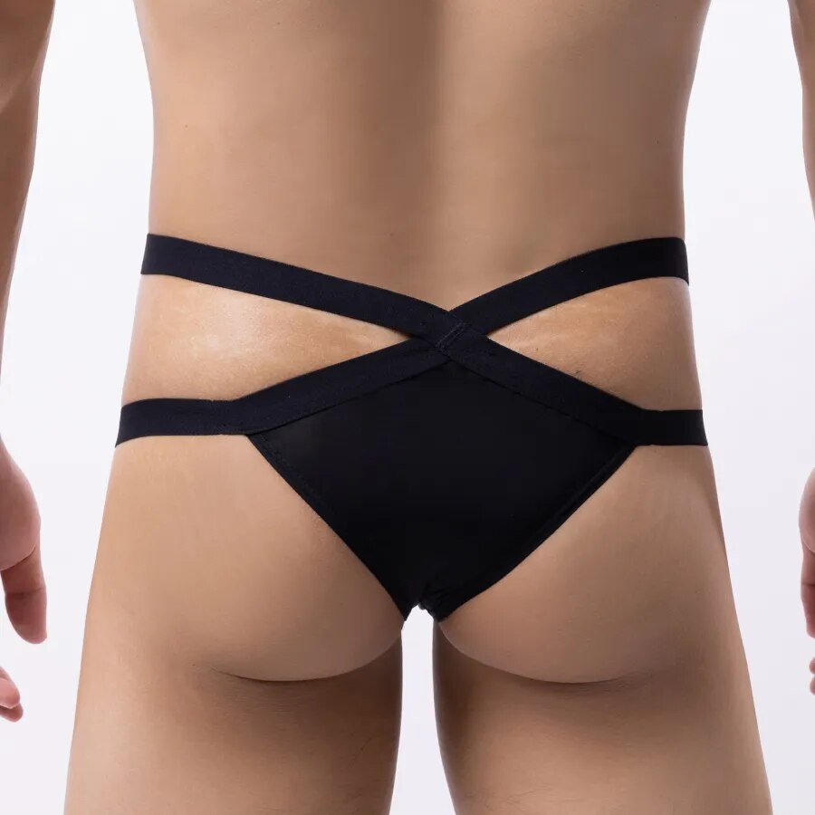 High-Rise X-Strap Thong | dmunderwear detail image 2