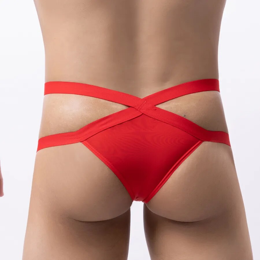 High-Rise X-Strap Thong | dmunderwear detail image 8