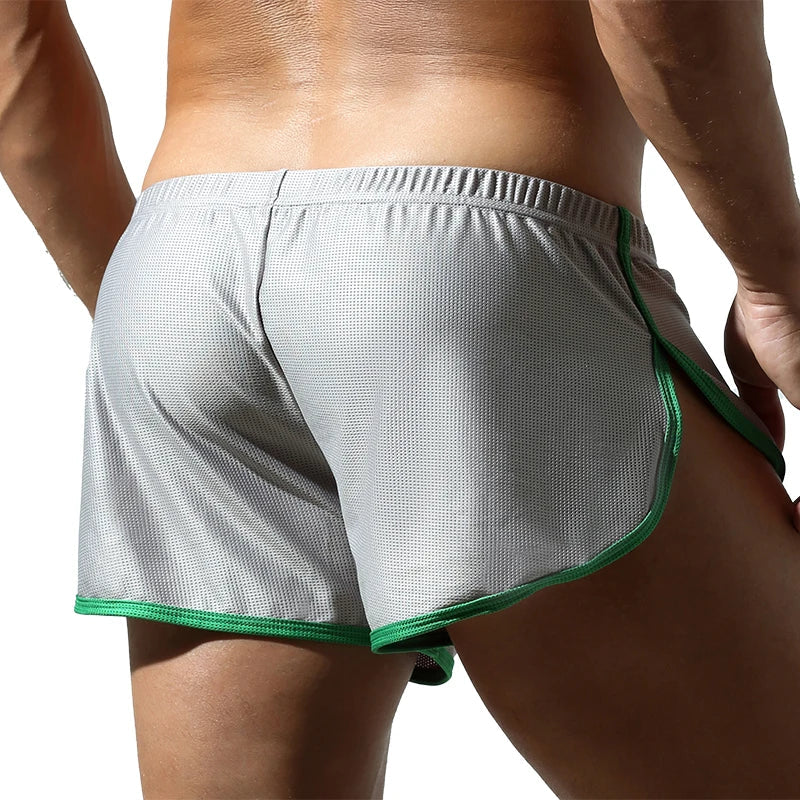 High Slit Mesh Shorts | dmunderwear detail image 8