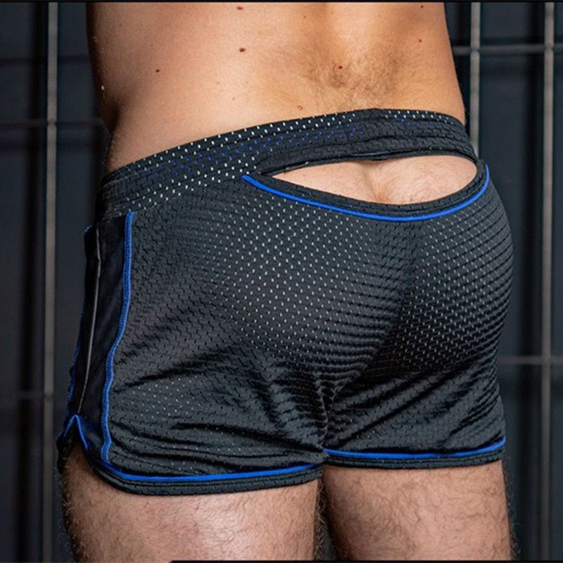 Hollow Back Mesh Running Shorts | dmunderwear