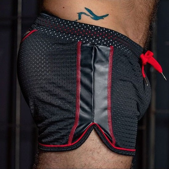 Hollow Back Mesh Running Shorts | dmunderwear detail image 7