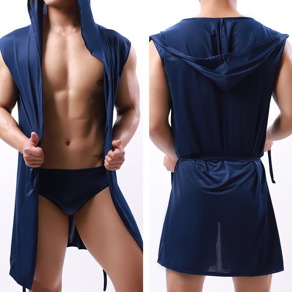 Hooded Muscle Robe | dmunderwear detail image 2