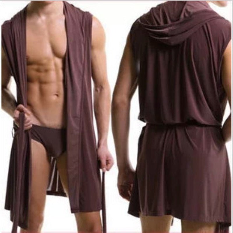 Hooded Muscle Robe | dmunderwear detail image 4