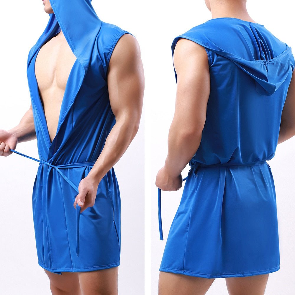 Hooded Muscle Robe | dmunderwear detail image 5