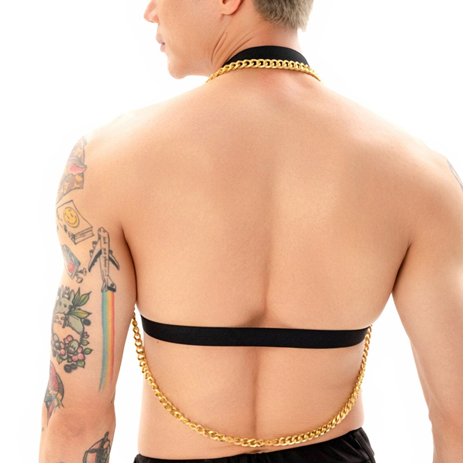 Hoop Neck Harness with Chain | dmunderwear detail image 2