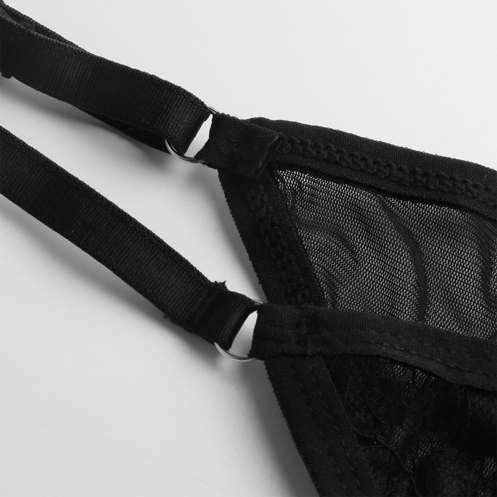 Hot Lace Sissy Thong | dmunderwear detail image 16