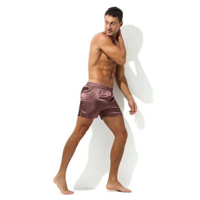 Ice Silk Lounge Shorts | dmunderwear detail image 9