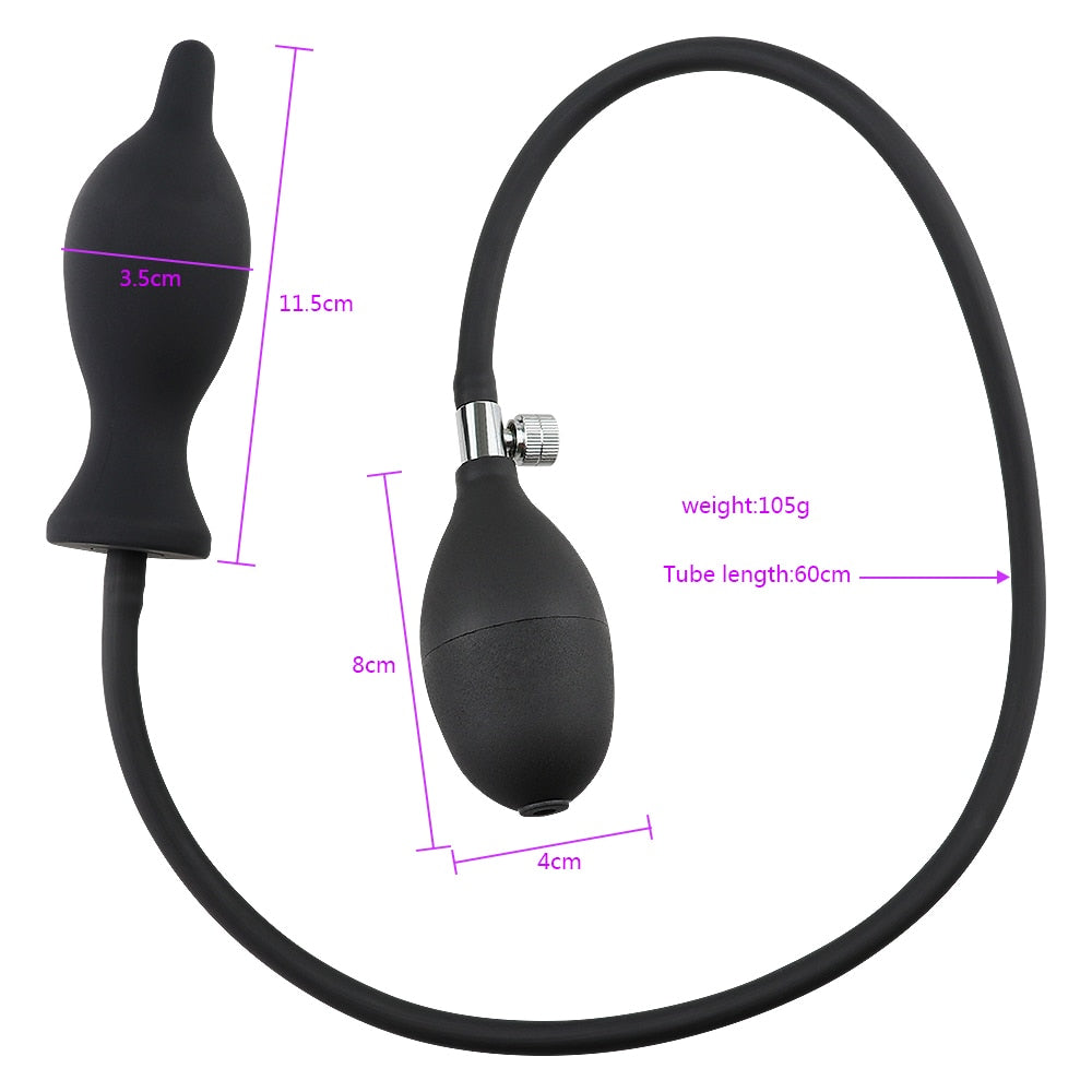 Inflatable Pumping Dildo | dmunderwear detail image 9