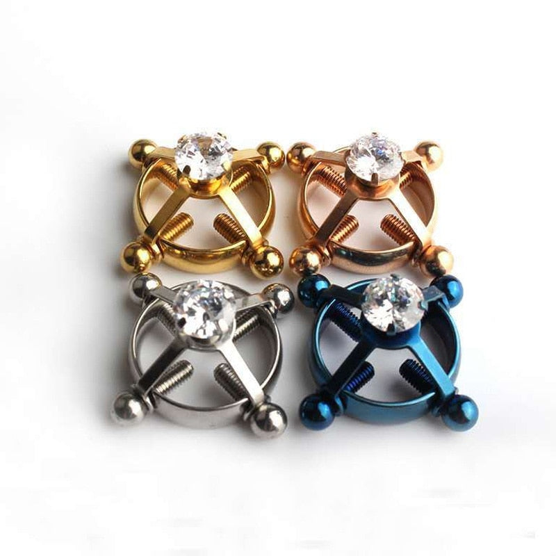 Jeweled Nipple Clamps | dmunderwear detail image 3