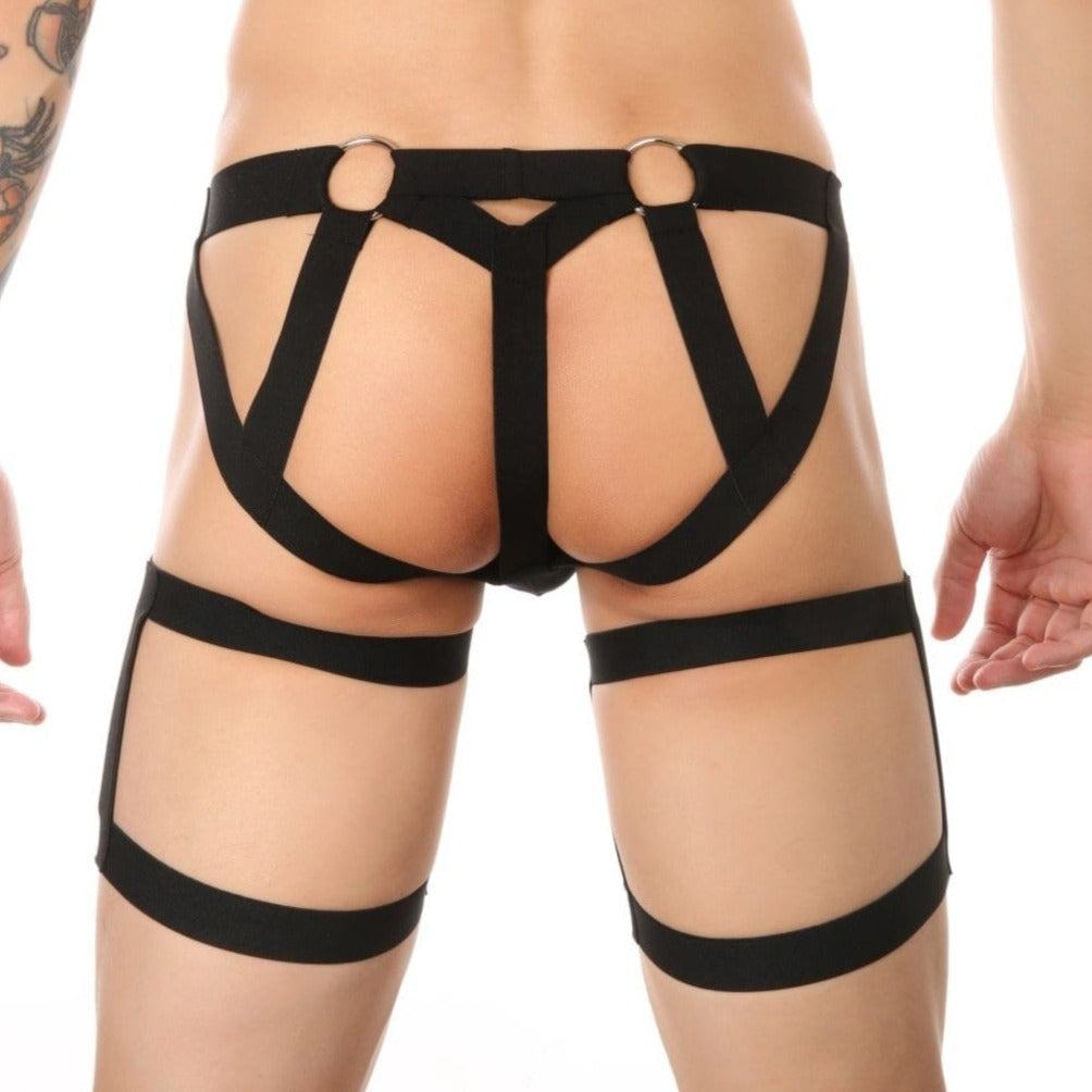 Jock Thong with Garters | dmunderwear