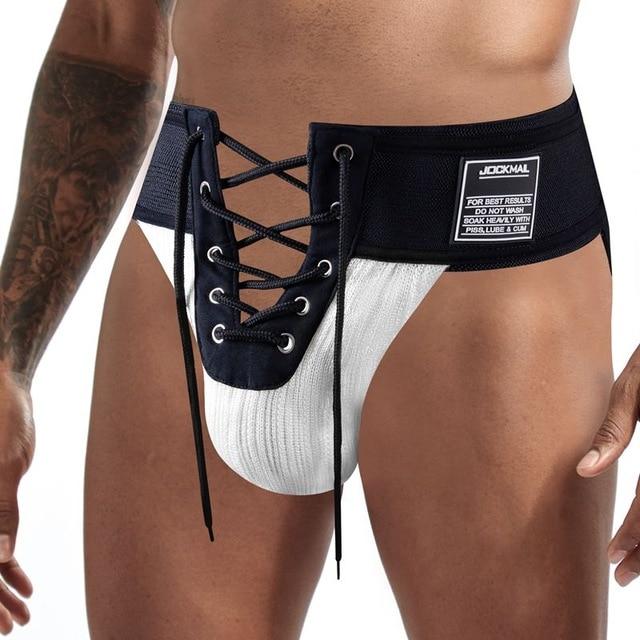 Jockmail Athletic Lacing Jockstrap | dmunderwear detail image 10