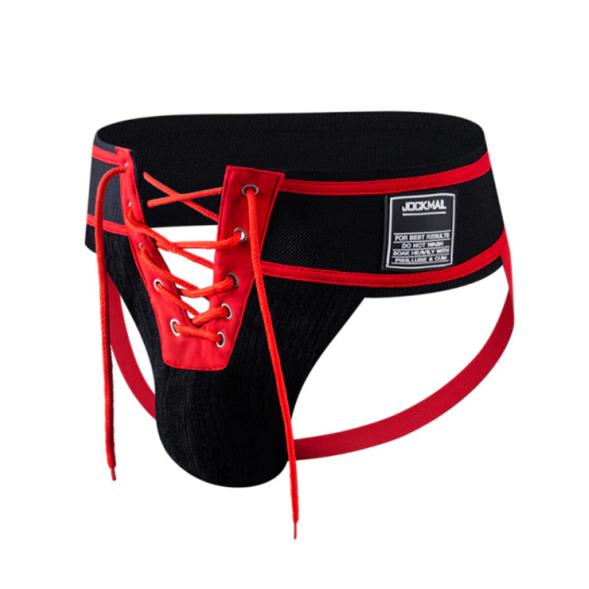 Jockmail Athletic Lacing Jockstrap | dmunderwear detail image 3